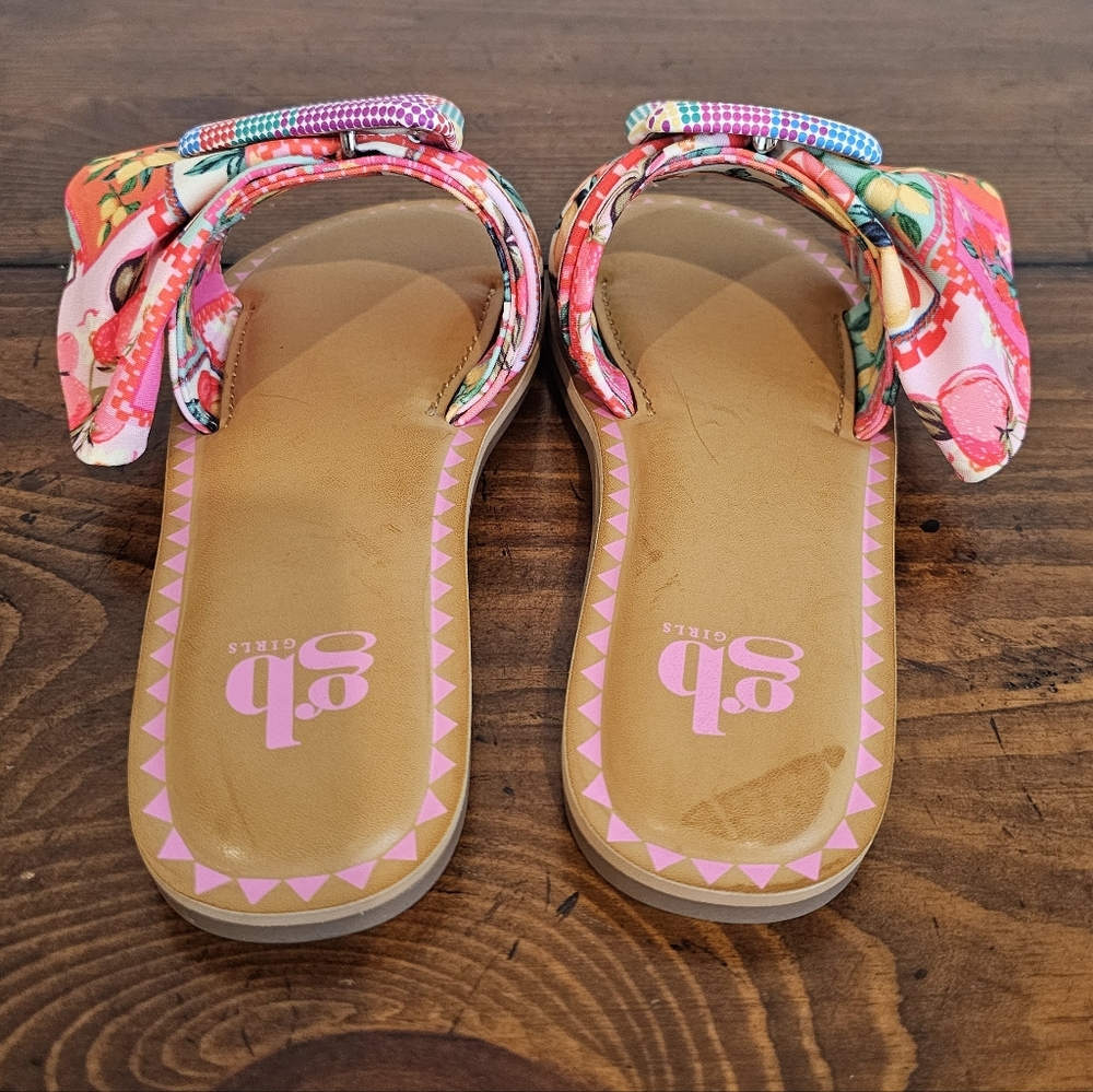 GB Girls Multi-Color Fruit Print Sandals/Shoes Easter/Summer Size 3M - Picture 4 of 6